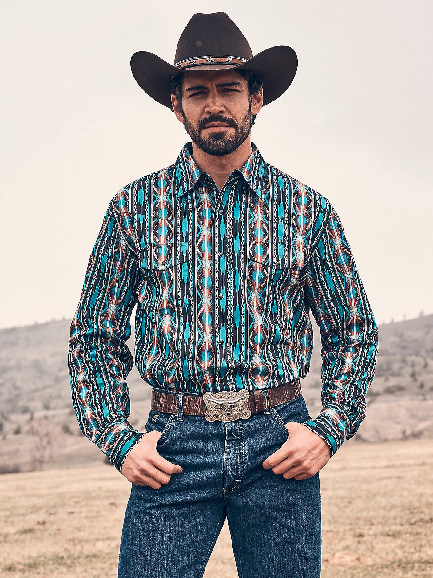 Men's Checotah Long Sleeve Western Snap