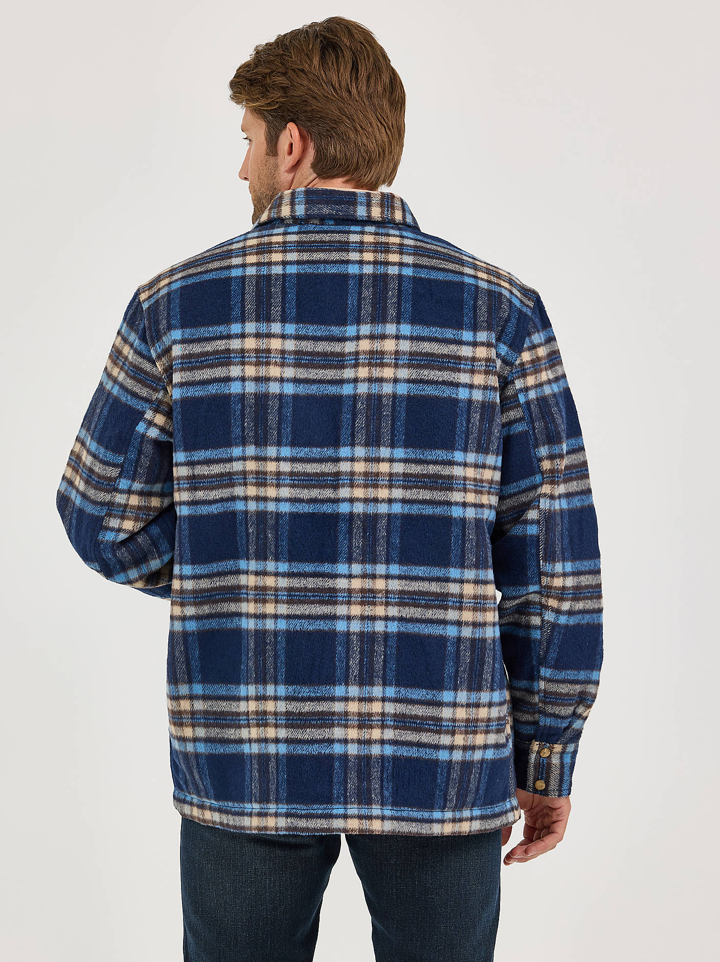 Men's Quilt Lined Flannel Shirt Jacket
