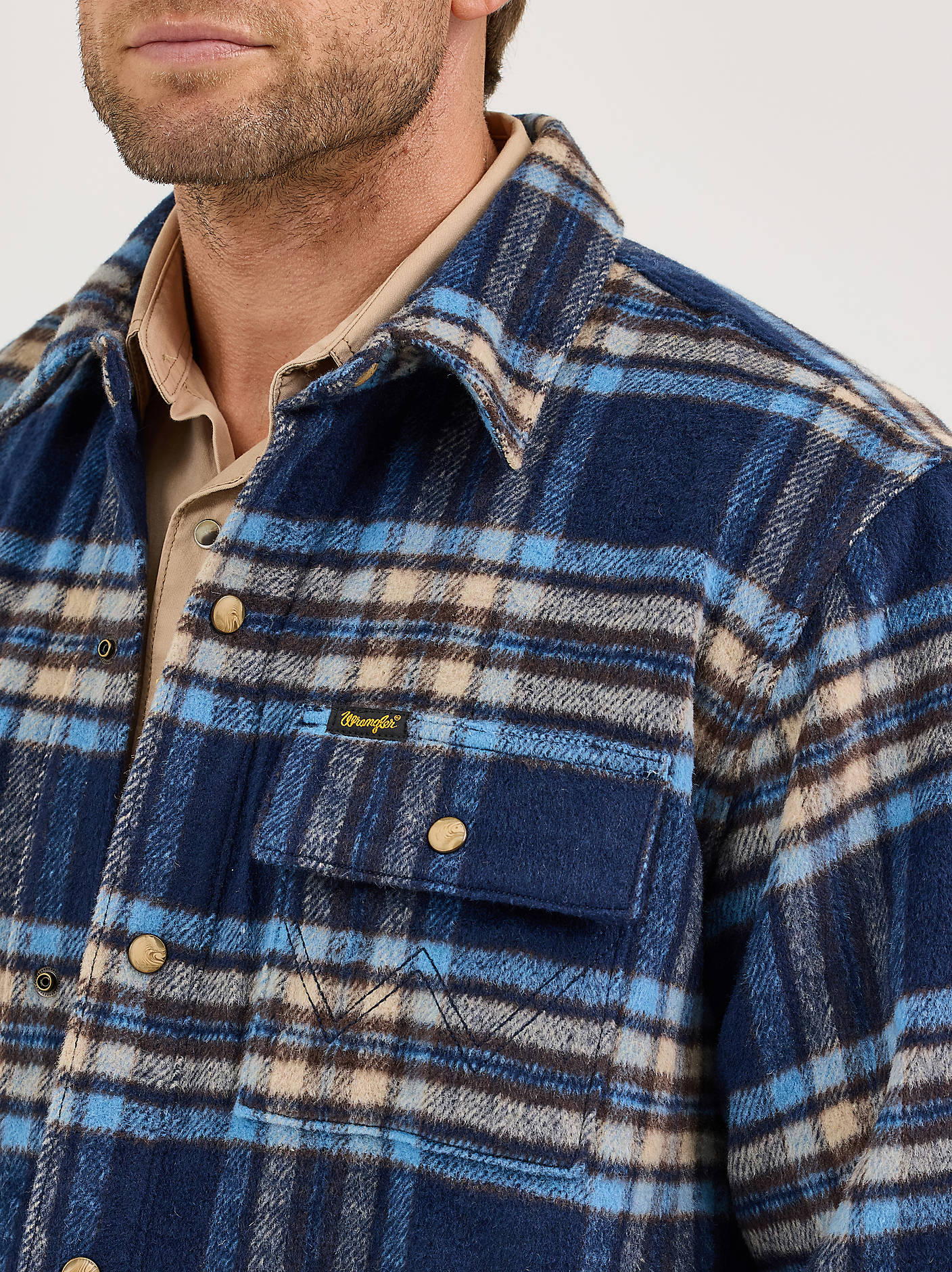 Men's Quilt Lined Flannel Shirt Jacket