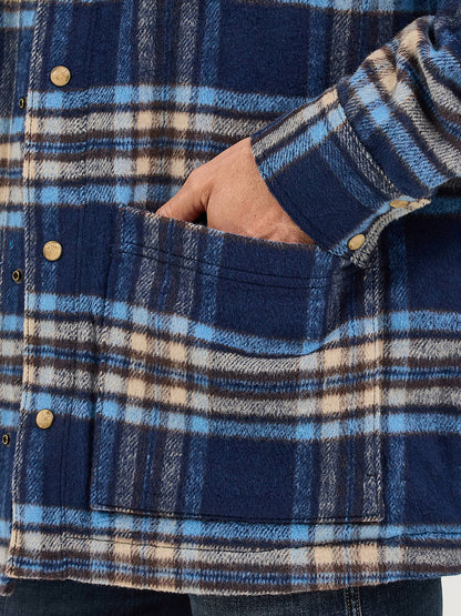 Men's Quilt Lined Flannel Shirt Jacket