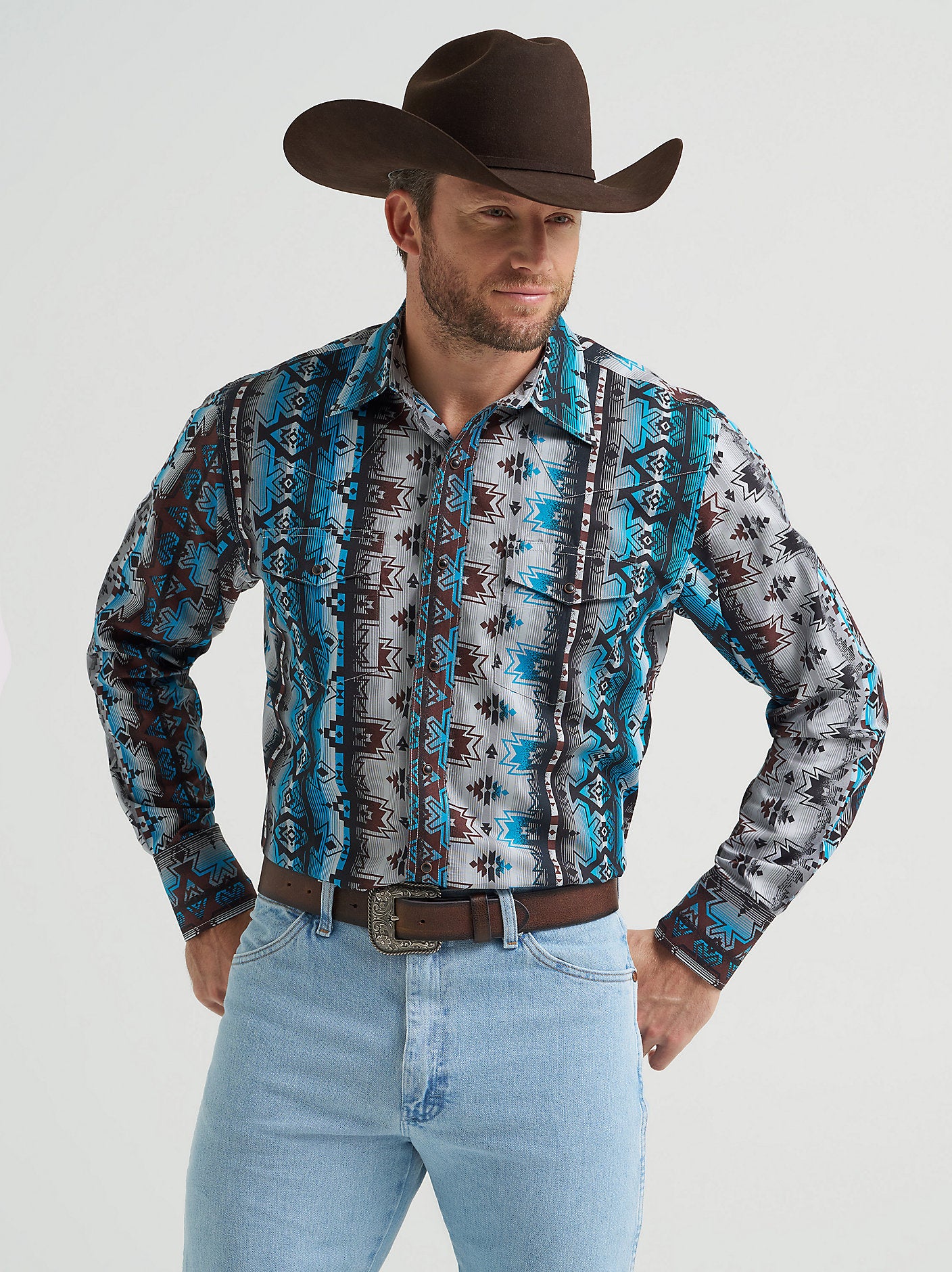 Men's Checotah Long Sleeve Western Snap