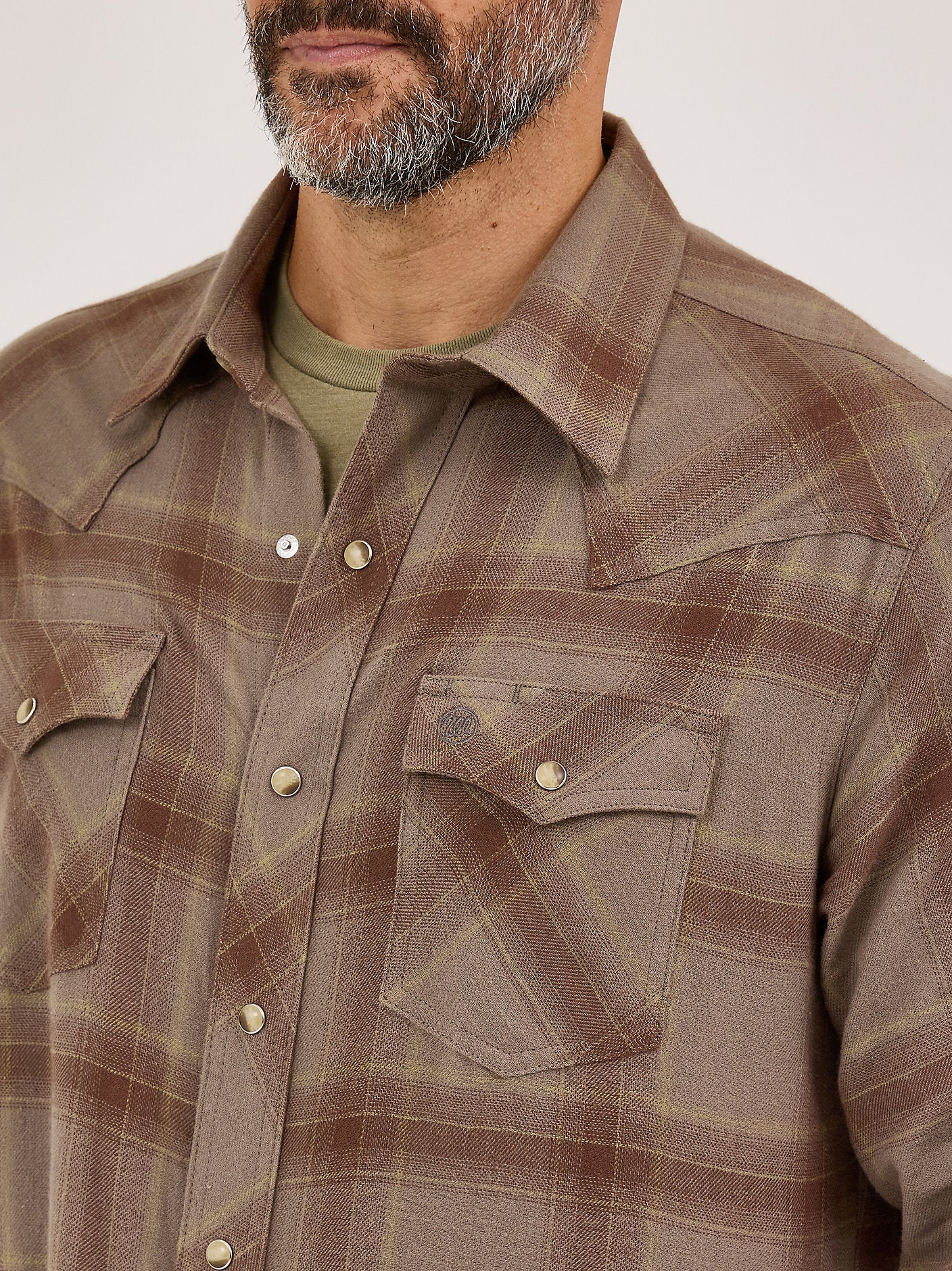 Men's Wrangler Retro Flannel Long Sleeve Snap
