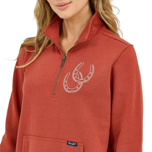 Women's Long Sleeve Pullover Horseshoe