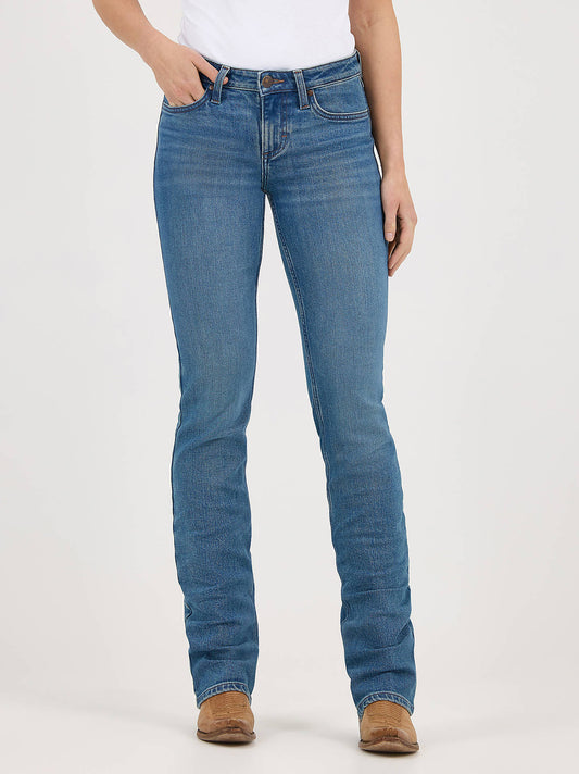Women's Retro Mae Mid Rise Boot Cut Jean