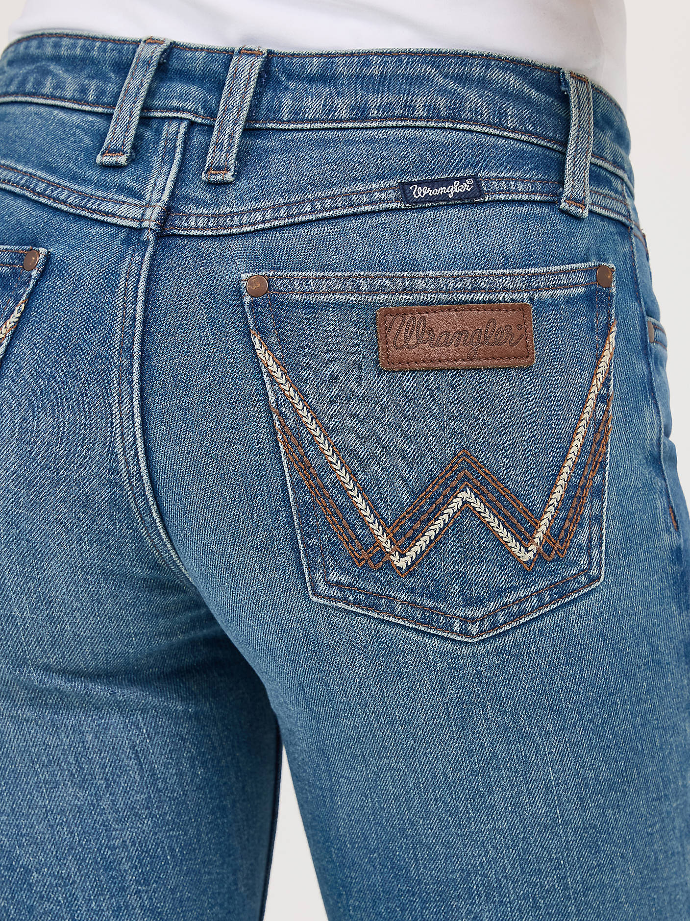 Women's Retro Mae Mid Rise Boot Cut Jean