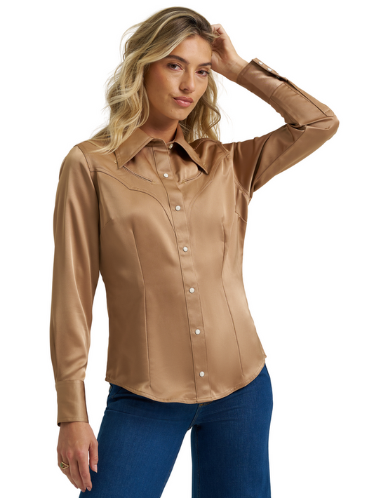 Women's Lainey Wilson Long Sleeve Satin Shirt