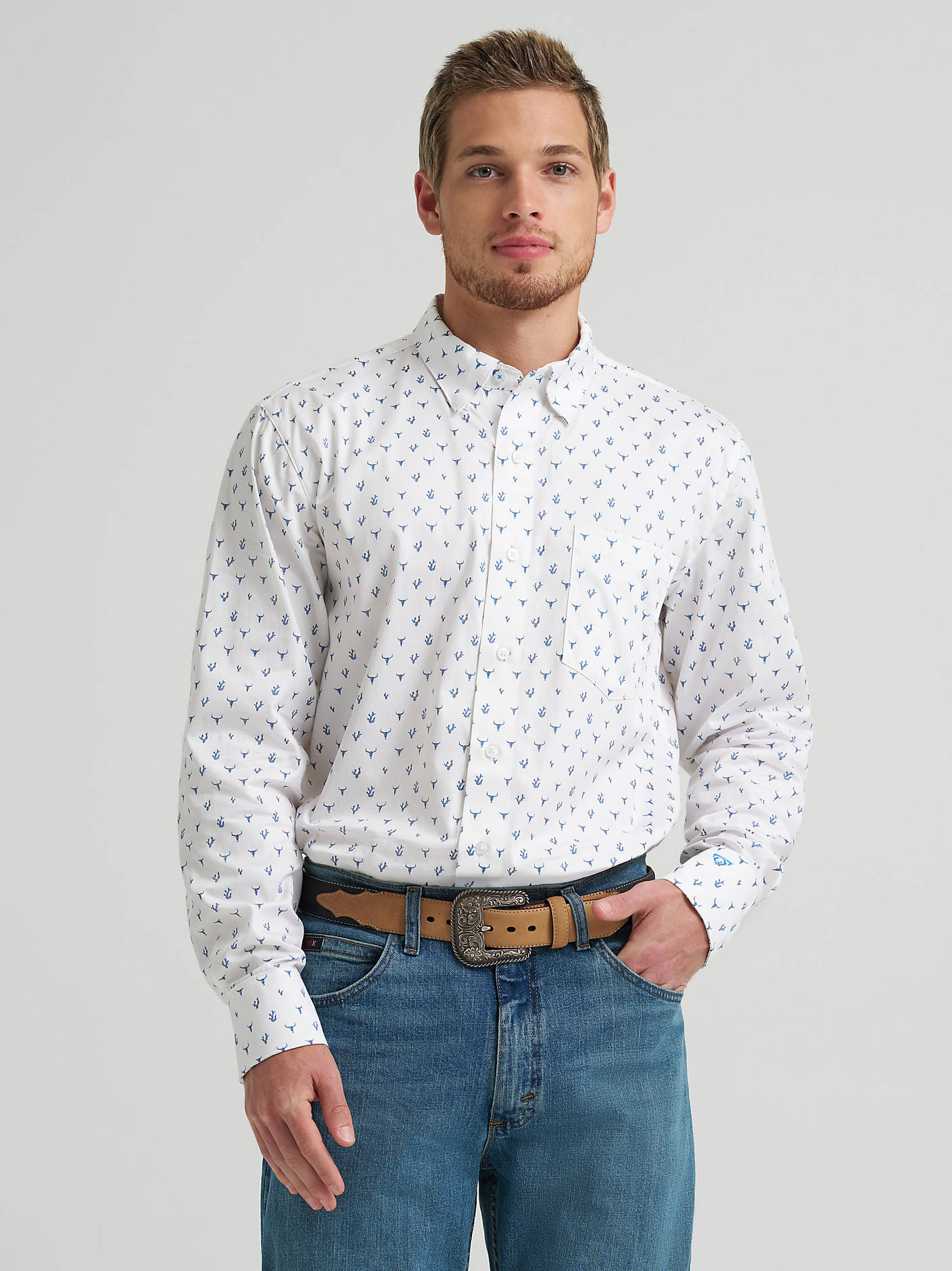 Men's COJO Long Sleeve One Pocket Snap Shirt