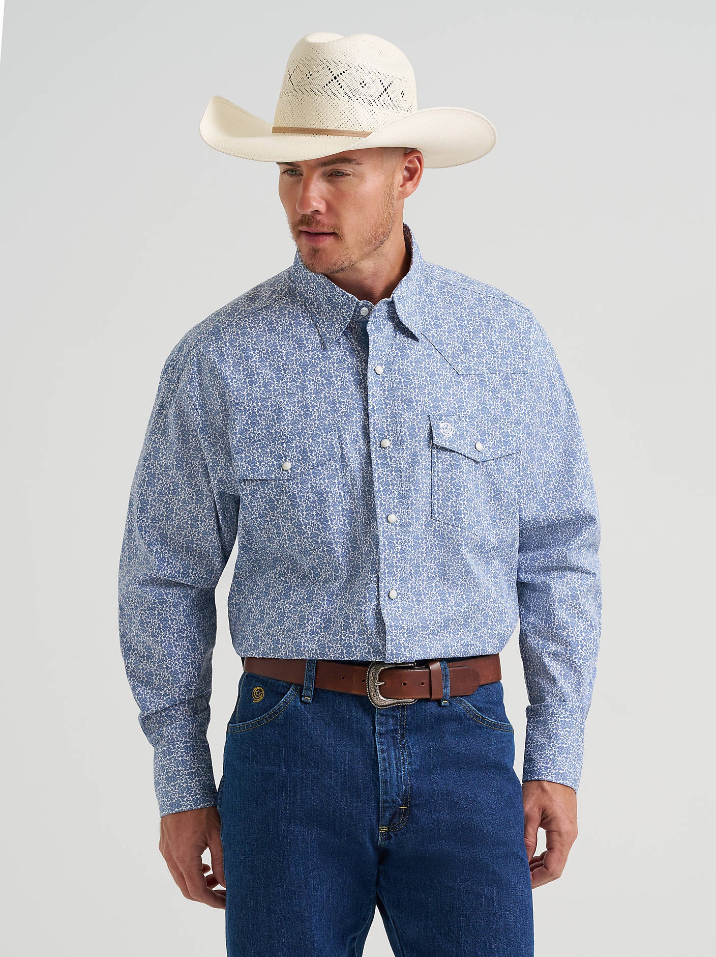 Men's George Straight Troubadour Long Sleeve Snap Shirt