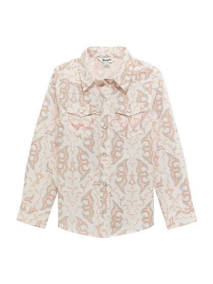 Girl's Long Sleeve Western Snap Shirt