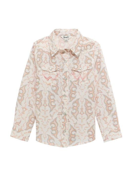 Girl's Long Sleeve Western Snap Shirt