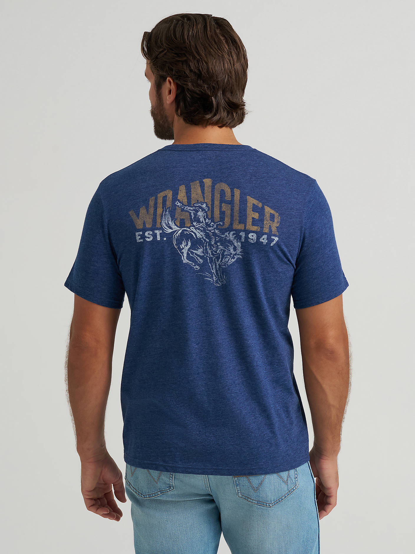 Men's Back Rider Pocket Graphic T-Shirt