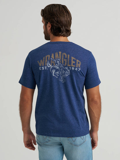 Men's Back Rider Pocket Graphic T-Shirt