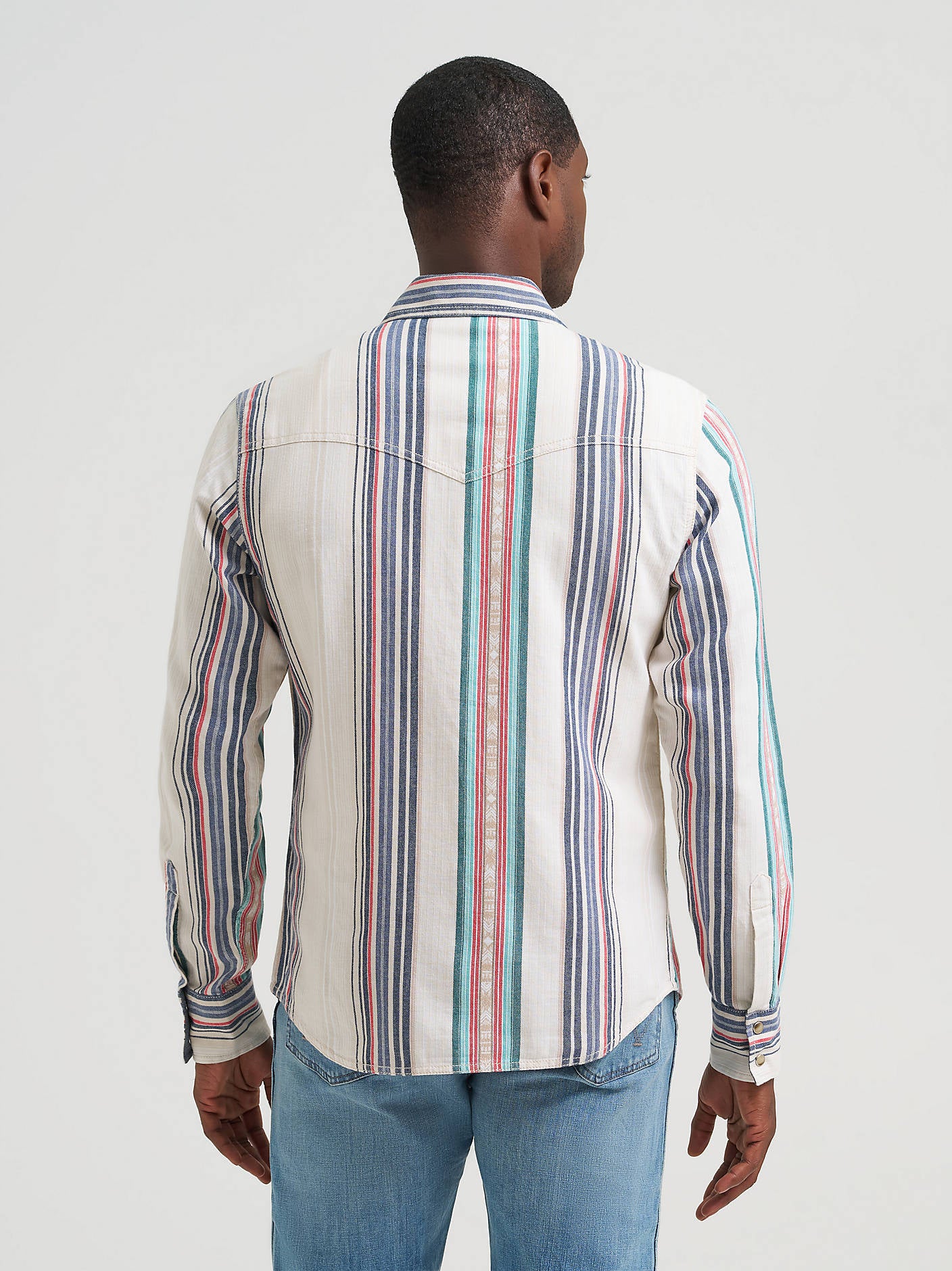 Men's Retro Premium Stripe Western Shirt