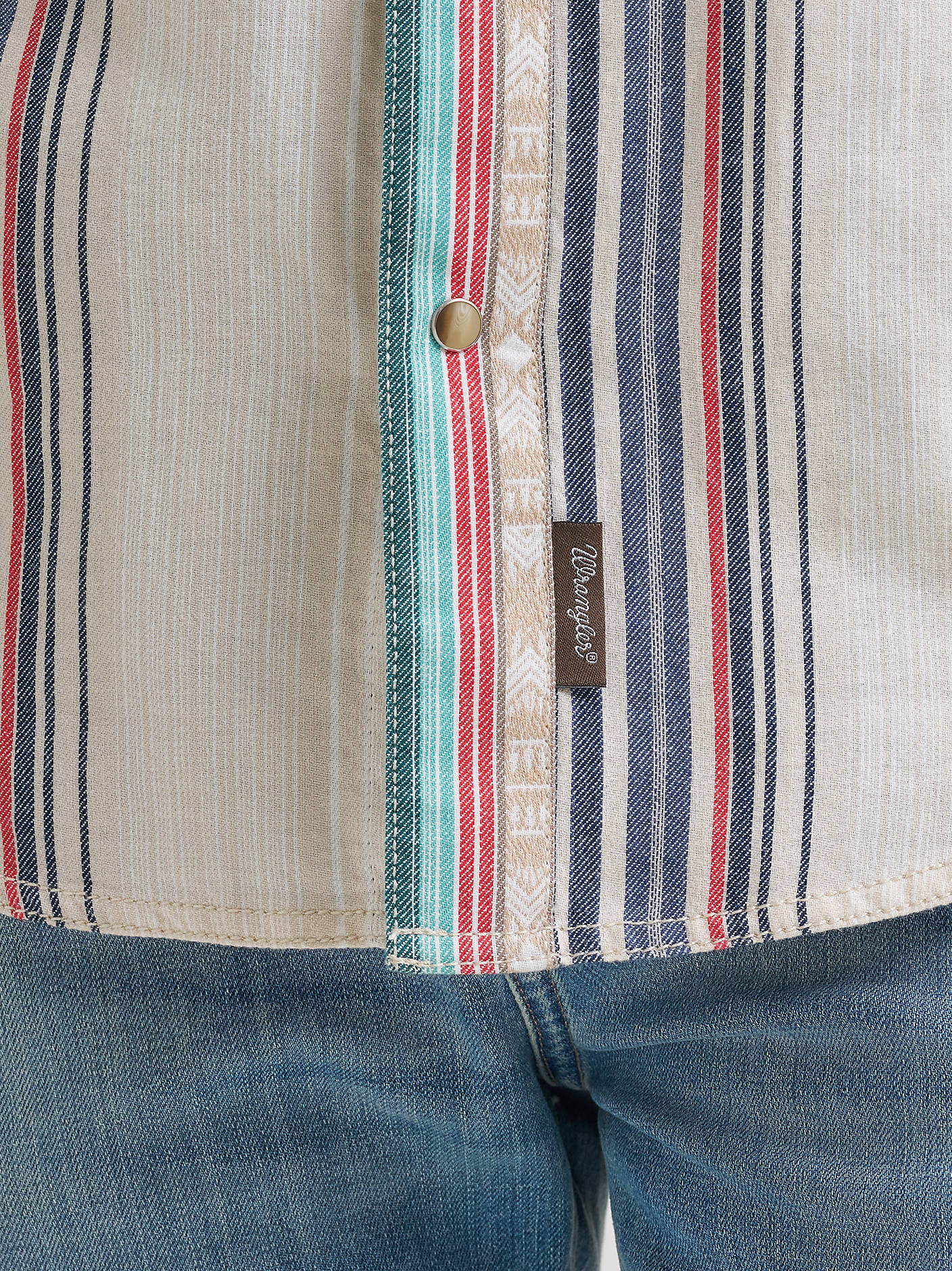 Men's Retro Premium Stripe Western Shirt