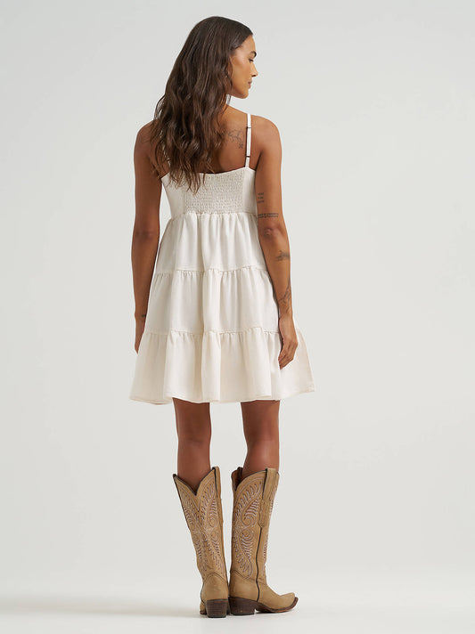 Women's Sleeveless Strappy Tiered Dress