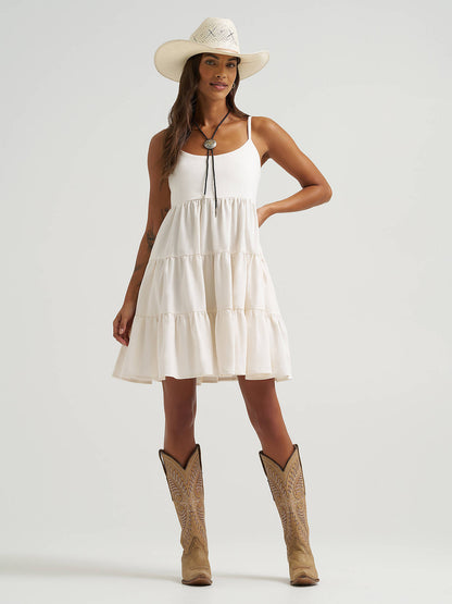 Women's Sleeveless Strappy Tiered Dress