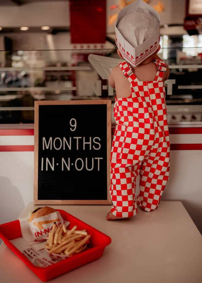 Checkered Overalls