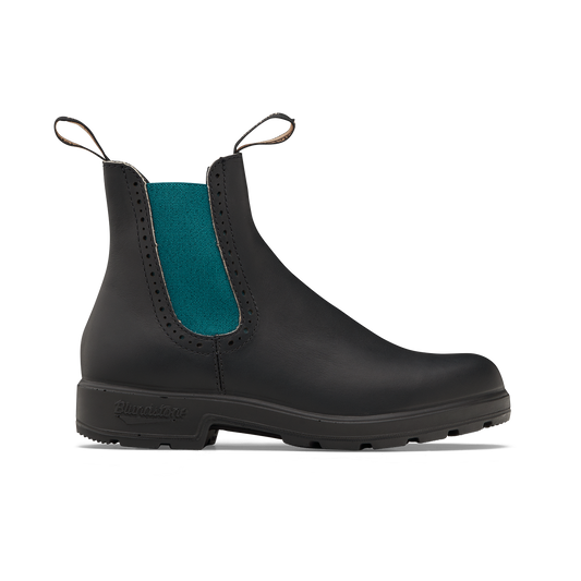 2320 Womens High Top - Black w/Green Elastic