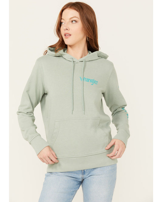 Women's Long Sleeve Wrangler Logo Hoodie