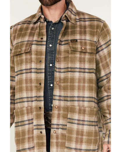 Men's Plaid Flannel Shirt Jacket
