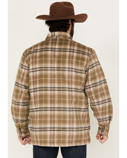 Men's Plaid Flannel Shirt Jacket