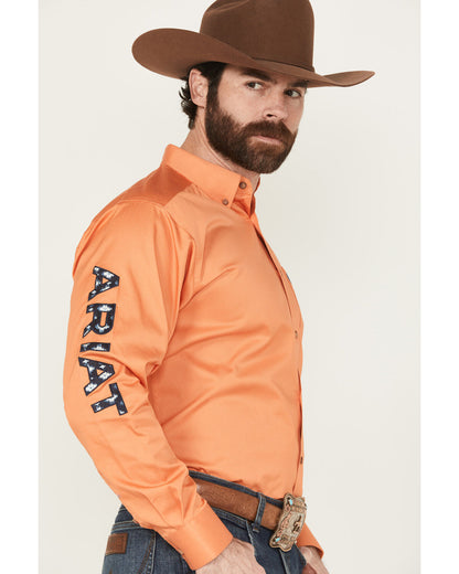 Men's Team Logo Twill Long Sleeve Shirt