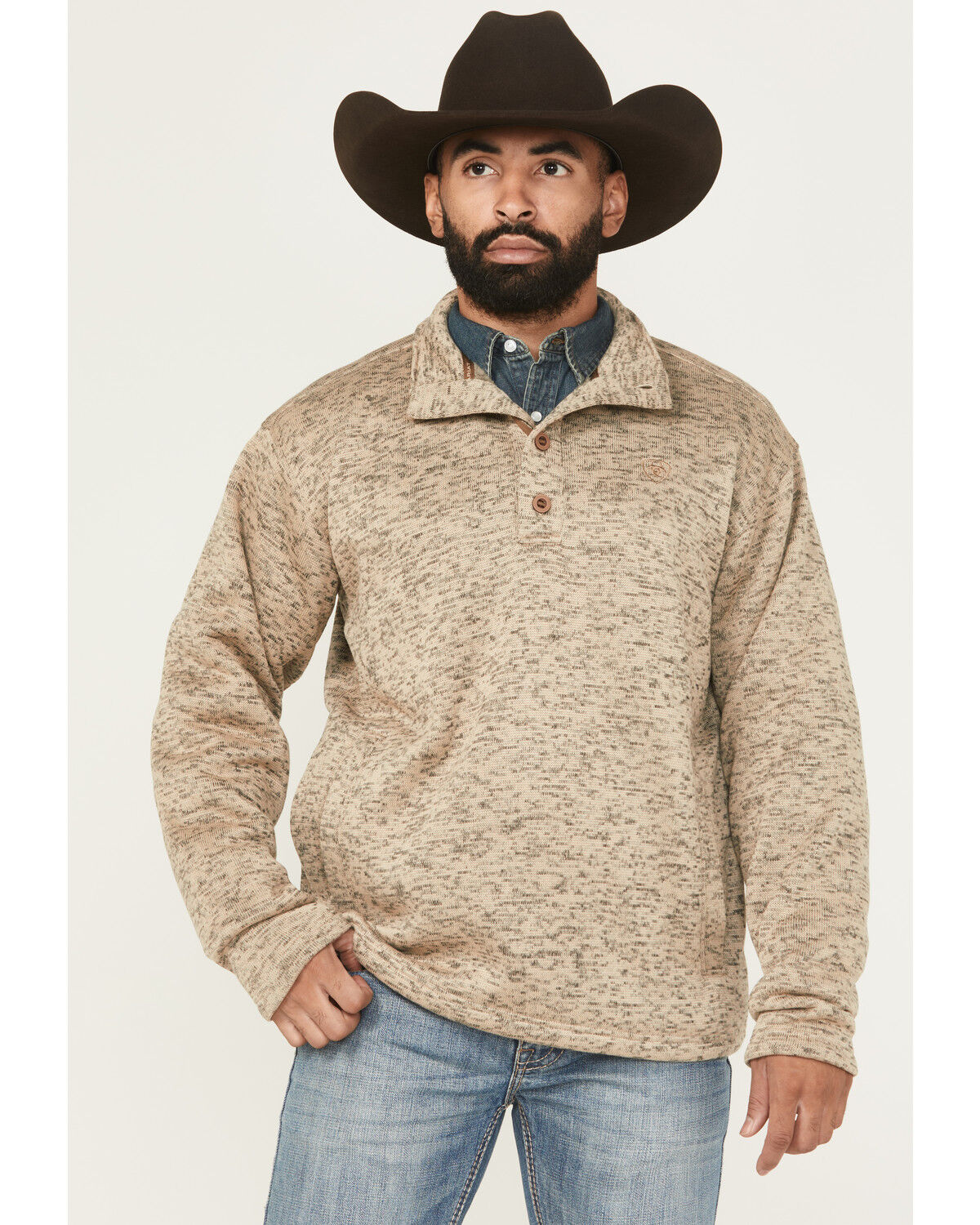 Men's Caldwell 1/4 Button Sweater