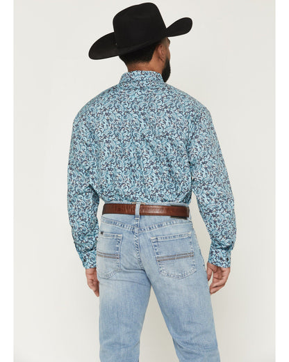 Men's Casual Phelps Floral Paisley Button Down Shirt