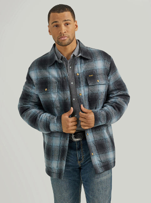 Men's Plaid Flannel Shirt Jacket