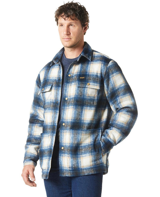 Men's Plaid Flannel Shirt Jacket
