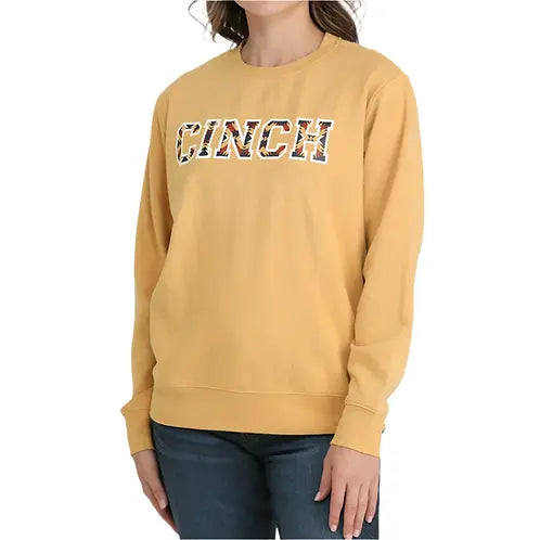 Women's Gold Logo Crewneck Sweatshirt