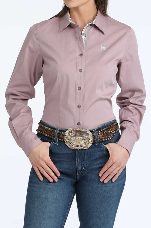 Women's Cinch Long Sleeve Micro Stripe Shirt