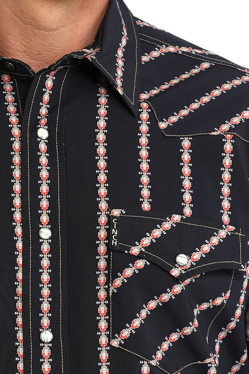 Men's Long Sleeve Modern Fit Snap Shirt