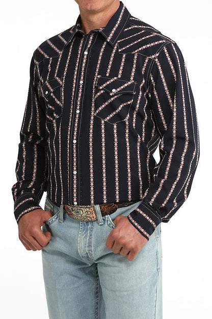 Men's Long Sleeve Modern Fit Snap Shirt