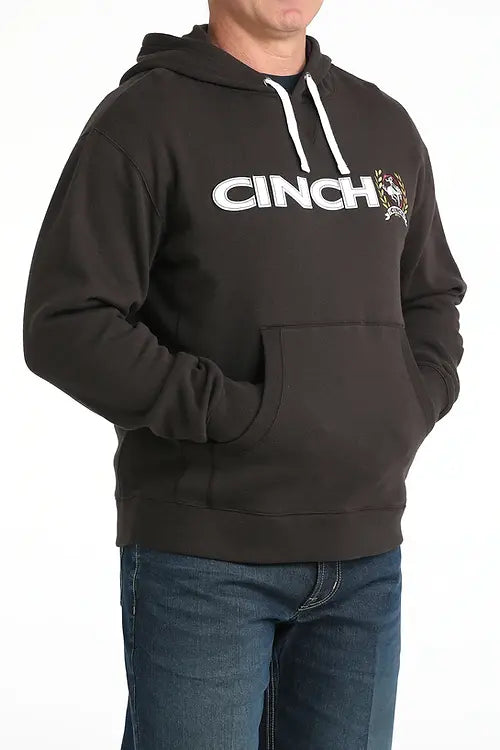 Men's Brown Cinch Logo Pullover Hoodie
