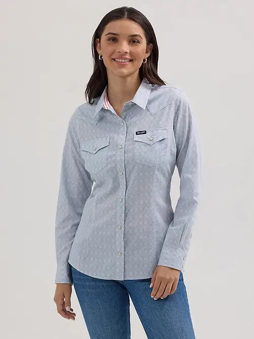 Women's All Occasion Western Snap Shirt - Diamond Sky