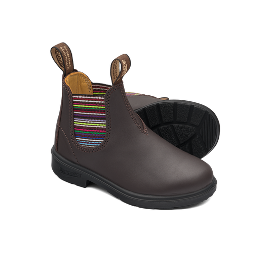 1413 Kids - Brown Striped Elastic