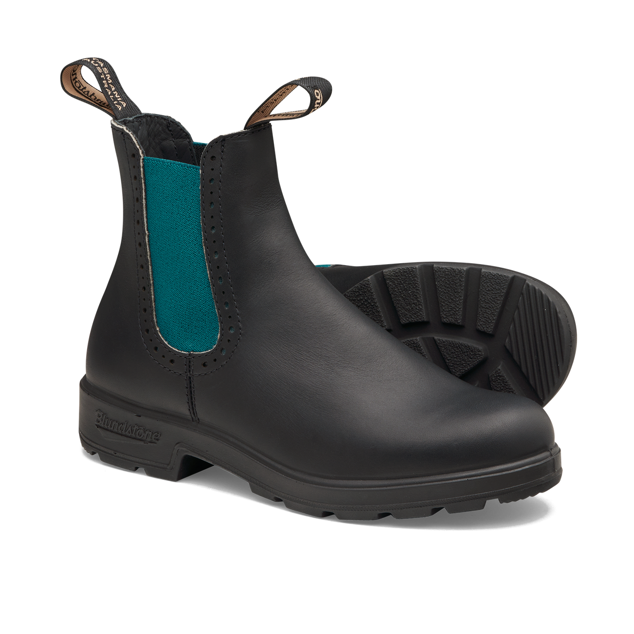 2320 Womens High Top - Black w/Green Elastic