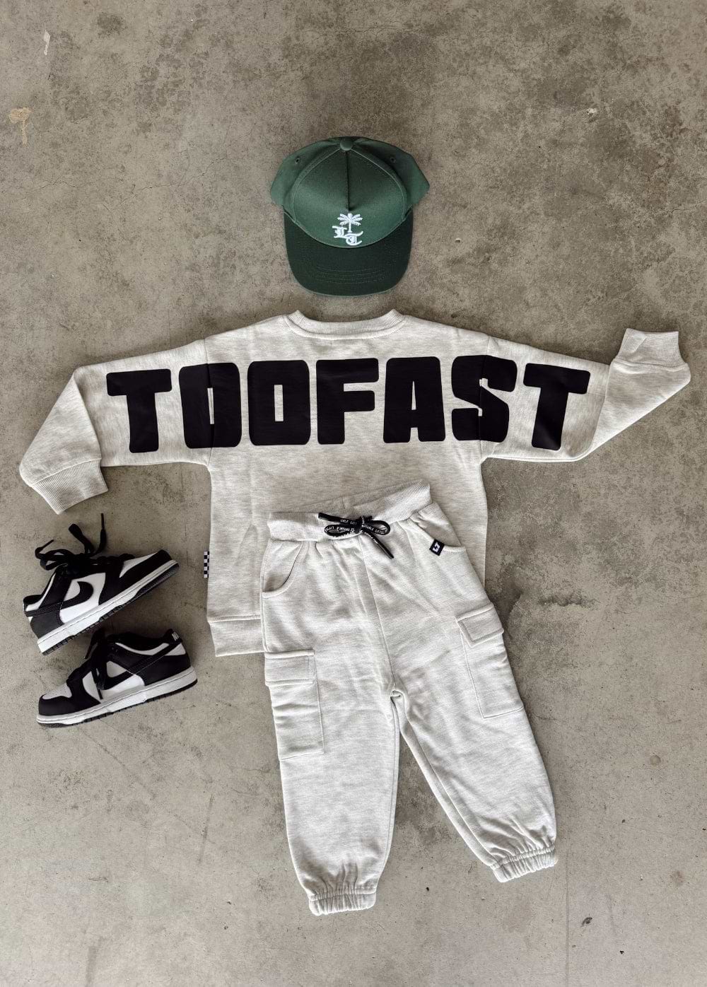 Too Fast Crewneck-GREY
