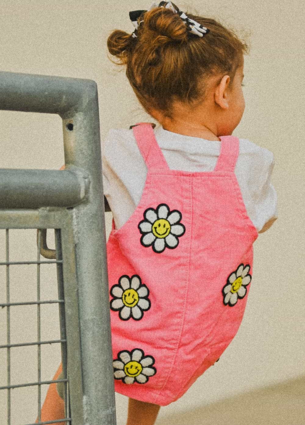 Little Bloomer Pink Cord Dress
