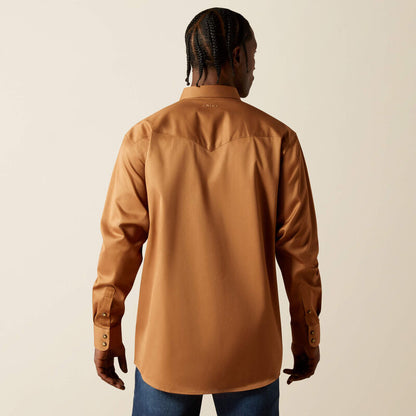 Men's Solid Twill Snap Shirt