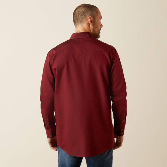 Men's Wrinkle Free Pinpoint Oxford Snap Shirt