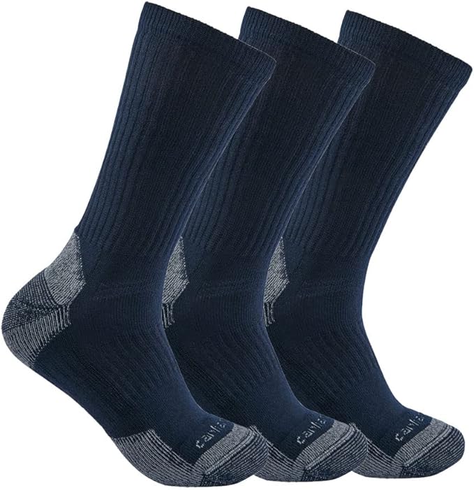 Men's Midweight Cotton Blend Crew 3-Pack