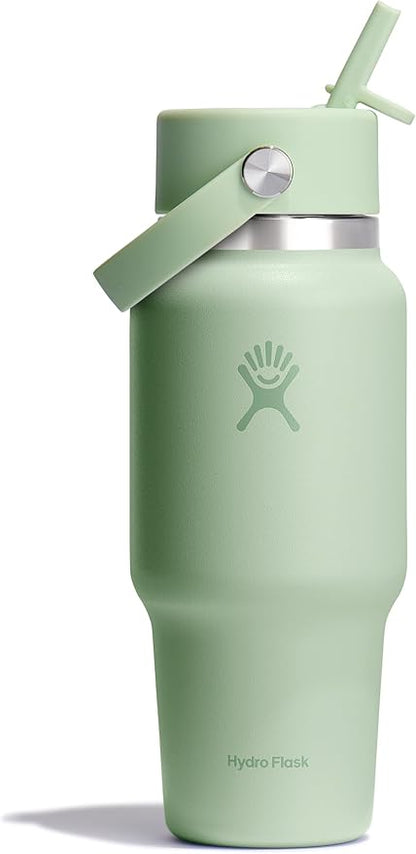 24 Oz Wide Mouth with Flex Straw Cap