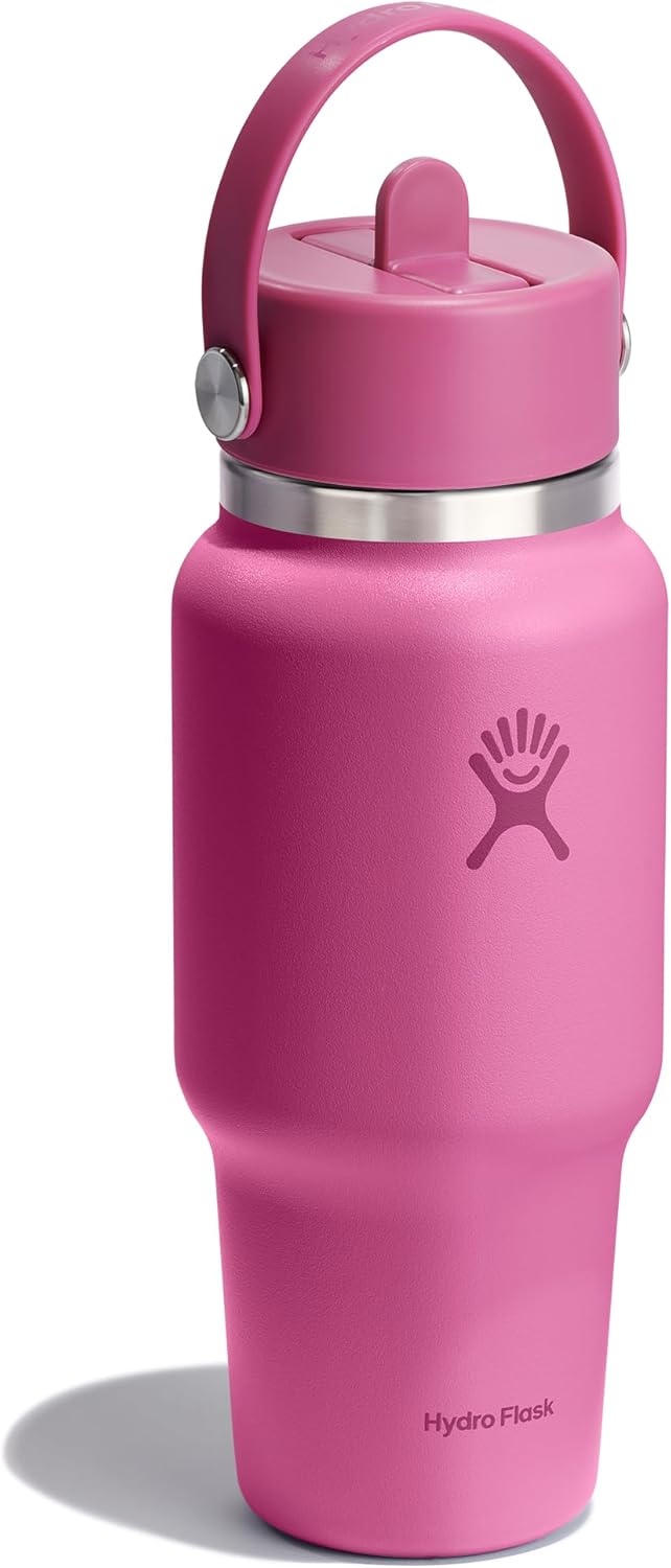 24 Oz Wide Mouth with Flex Straw Cap