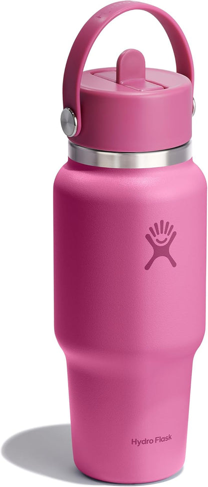 24 Oz Wide Mouth with Flex Straw Cap