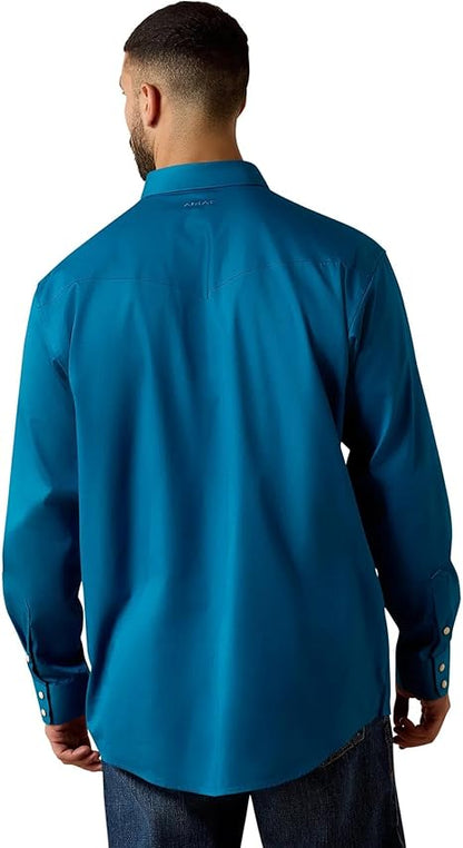 Men's Lightweight Twill Long Sleeve Snap Shirt