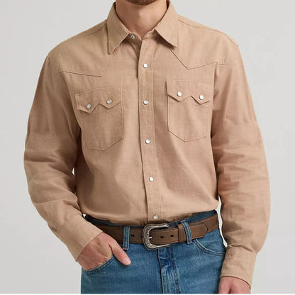 Men's COJO Long Sleeve Two Pocket Snap Shirt