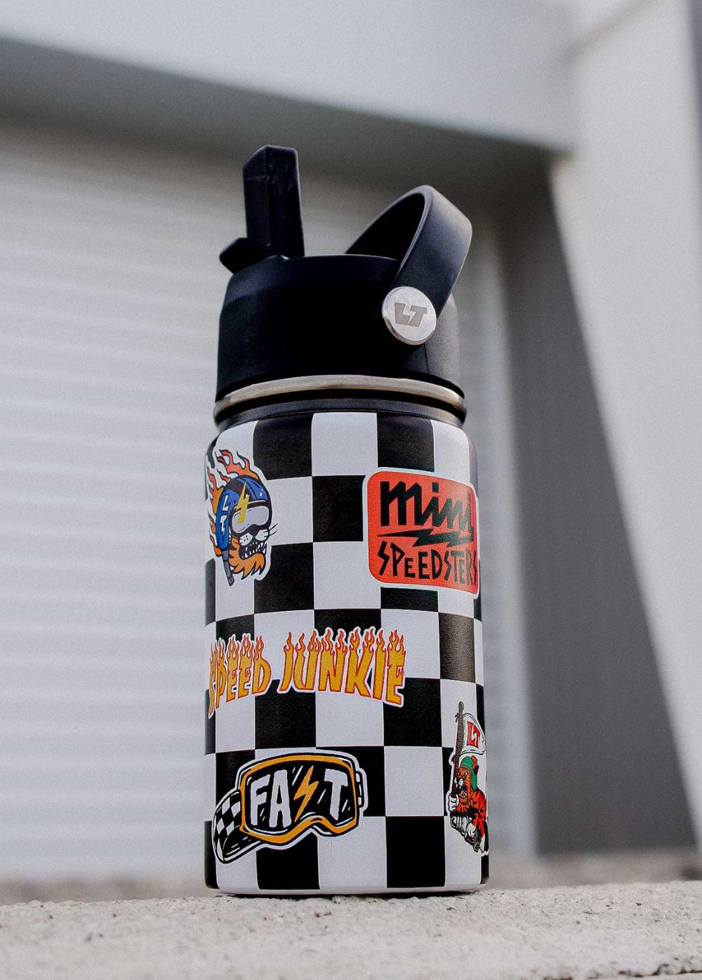 Little Trouble Checkered Bottle