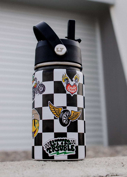 Little Trouble Checkered Bottle
